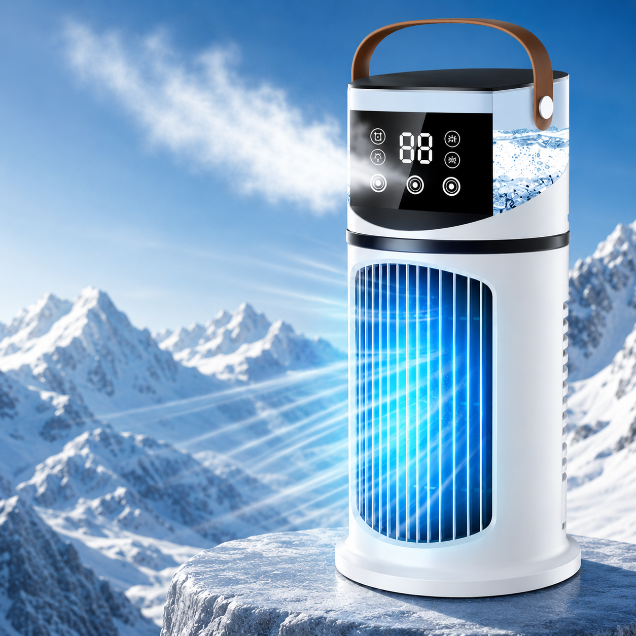 Portable Mini Tower Evaporative Air Conditioner Cooler Humidifier Fan