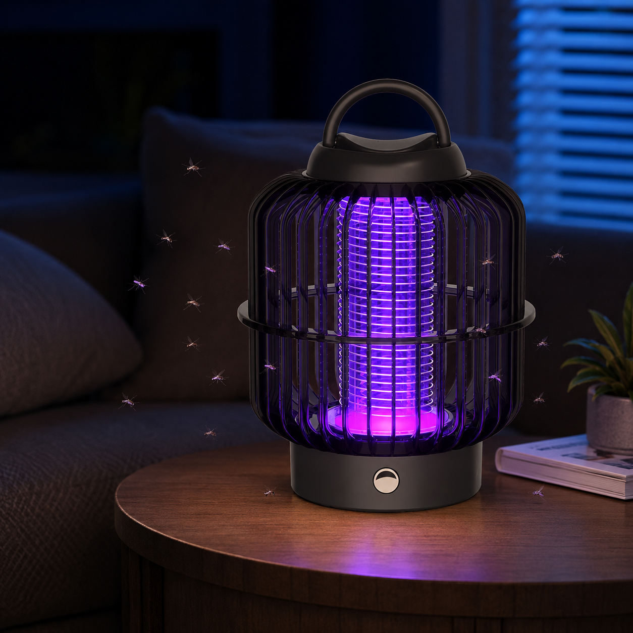 Solar Mosquito Killer Lamp Outdoor USB Rechargeable Insect Trap Light