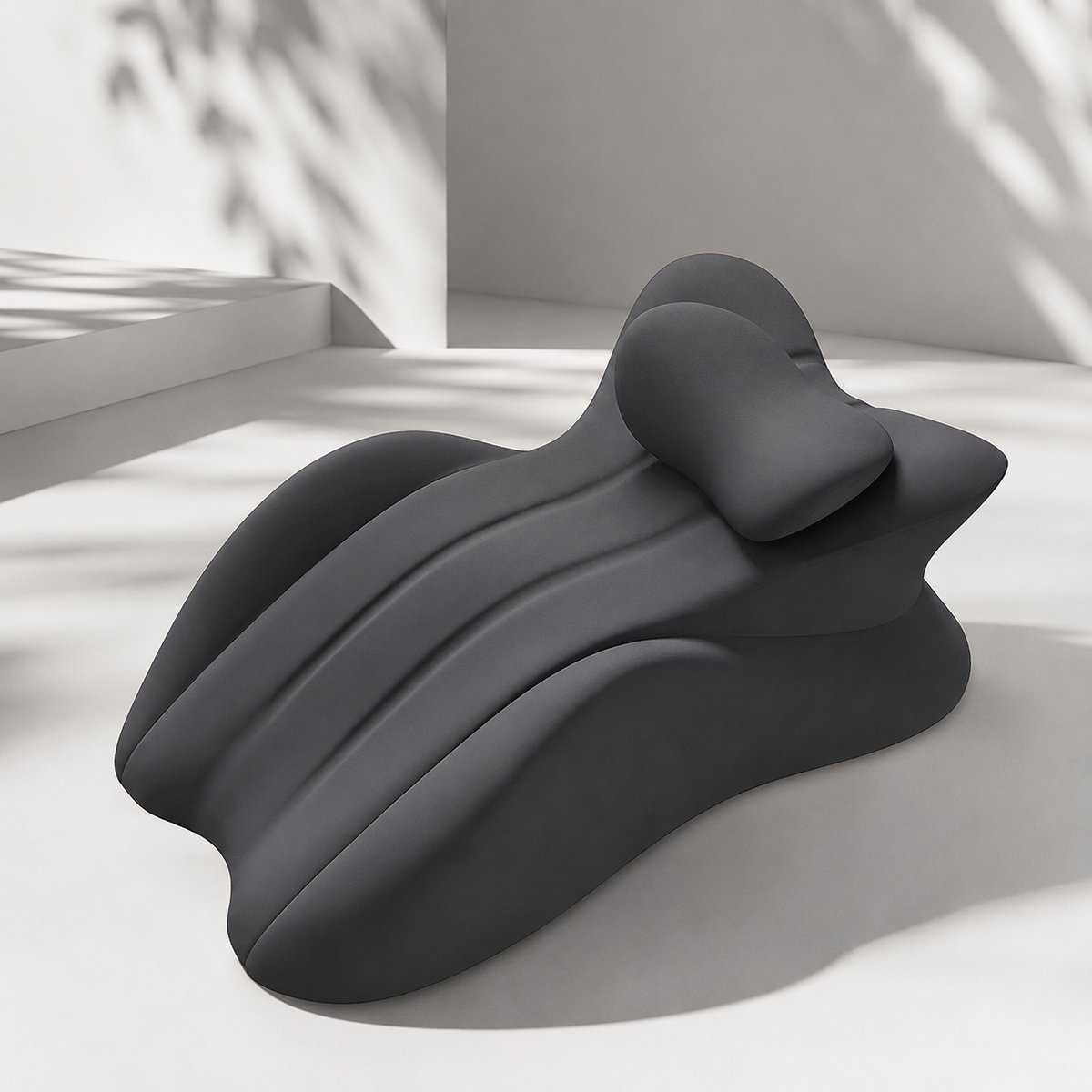 Ergonomic Couples Support Pillow for Hands-Free Relaxation