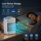 Portable Mini Air Conditioner Fan 4-in-1 USB Air Cooler Humidifier Timer