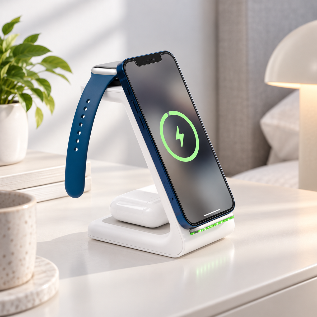 3 in 1 Wireless Charging Station Fast Charger for Phone Watch