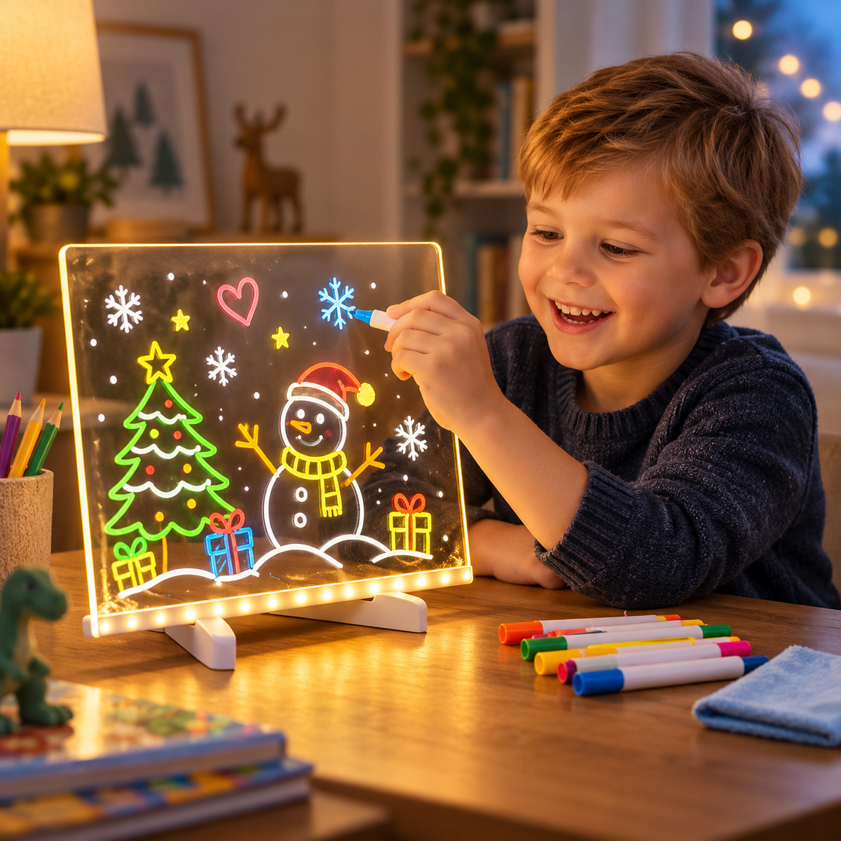 LED Writing Board Kids Light Up Drawing Tablet