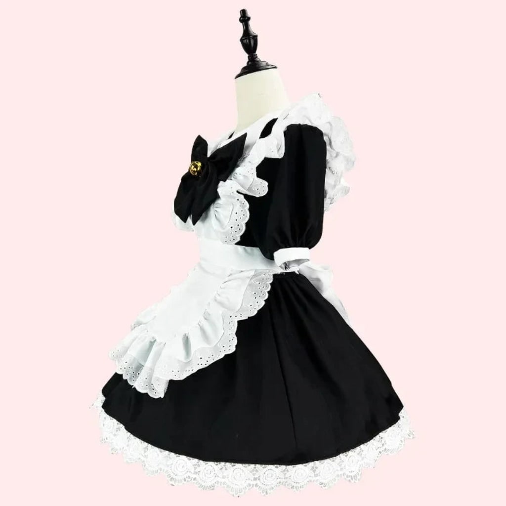 French Maid Costume with Ruffled Apron Halloween