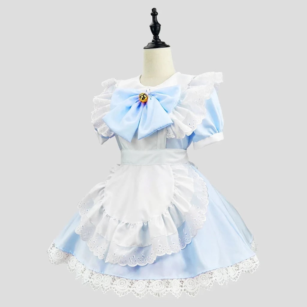 French Maid Costume with Ruffled Apron Halloween