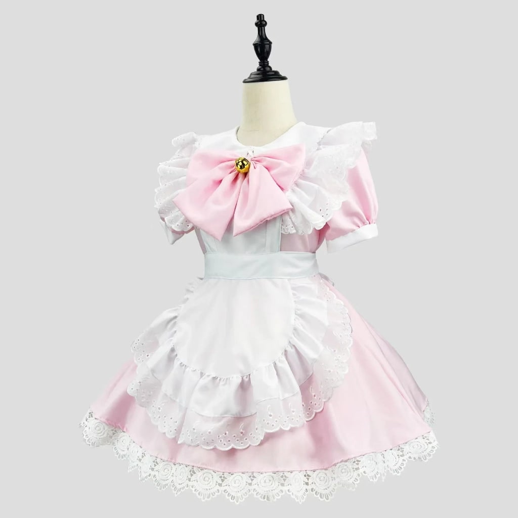 French Maid Costume with Ruffled Apron Halloween