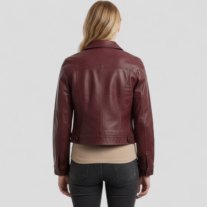 Women's Slim Leather Jacket