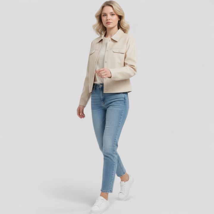Women's Slim Leather Jacket