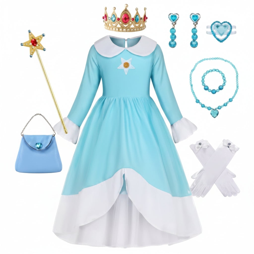 Girls Princess Costume and Dress Up Accessories for Halloween Games