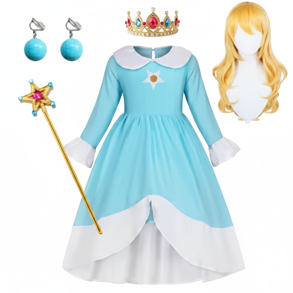Girls Princess Costume and Dress Up Accessories for Halloween Games
