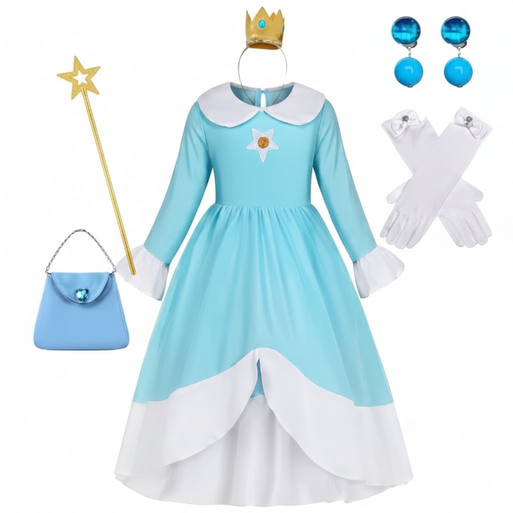 Girls Princess Costume and Dress Up Accessories for Halloween Games