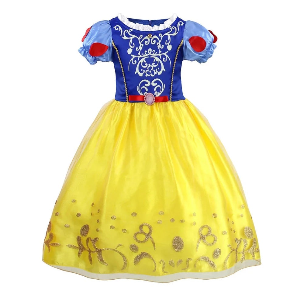 Girls Princess Dress Costume Tiara Gloves Dress Up Games Halloween