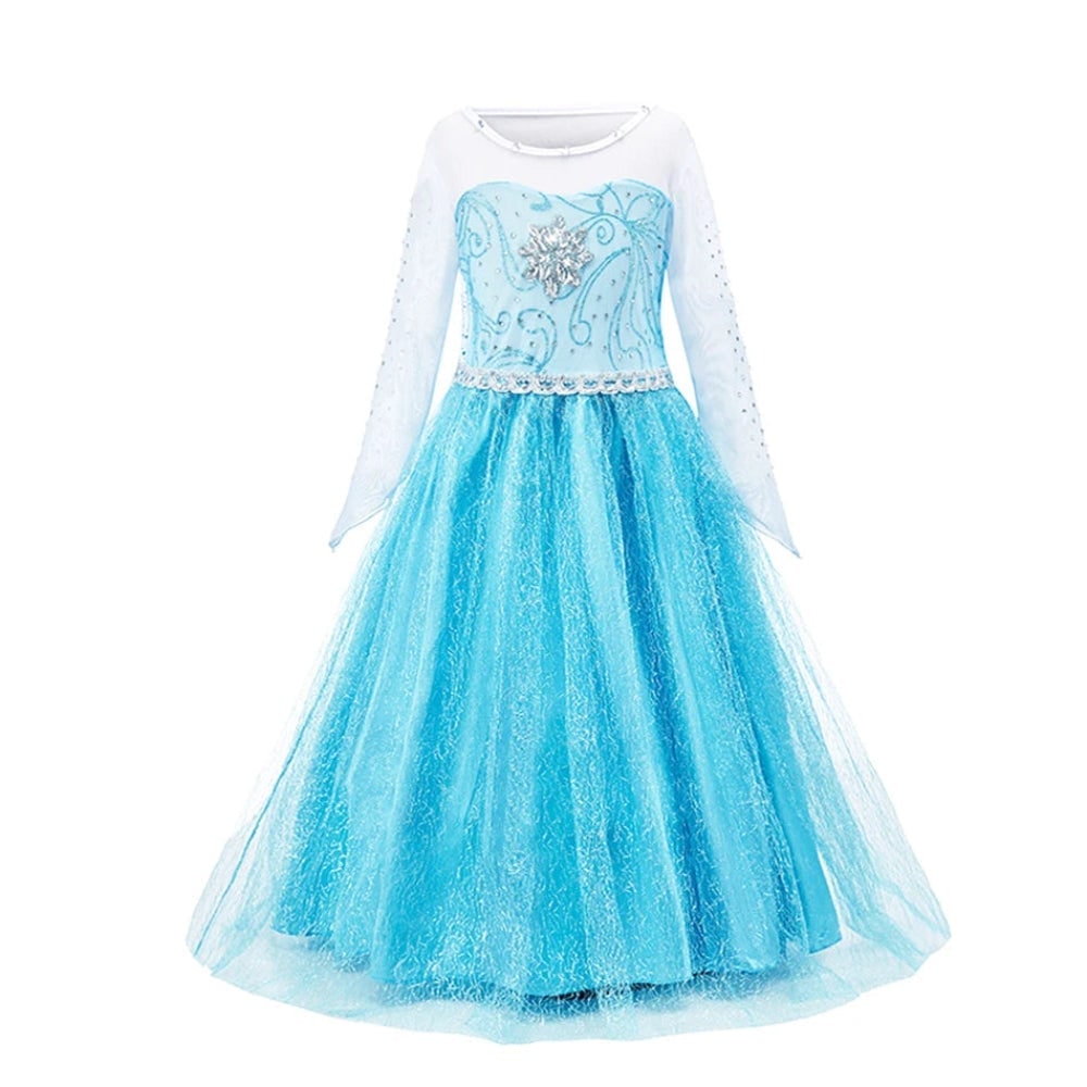 Girls Princess Dress Costume Tiara Gloves Dress Up Games Halloween