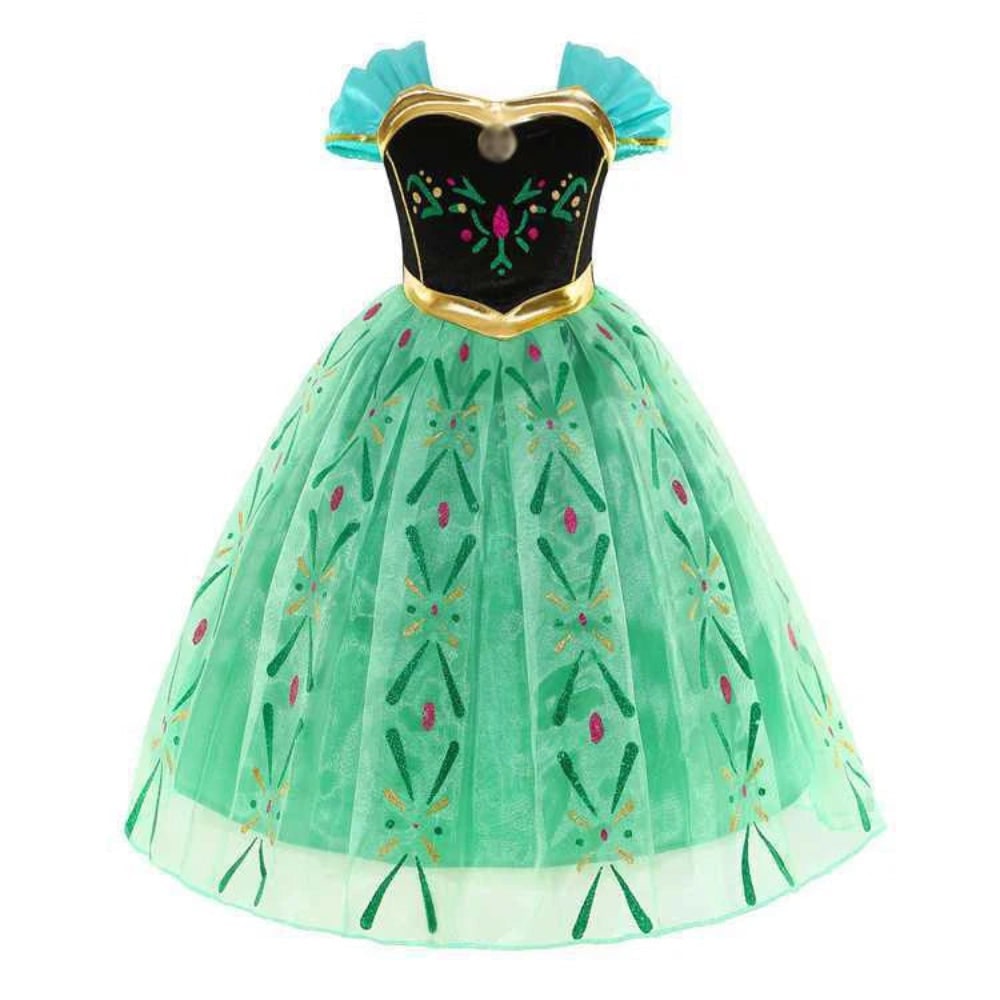 Girls Princess Dress Costume Tiara Gloves Dress Up Games Halloween