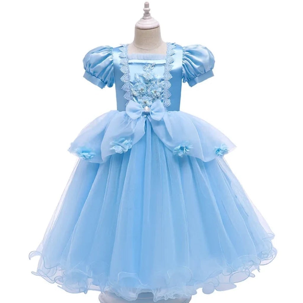 Girls Princess Ball Gown Dress Tulle Skirt Dress Up Halloween Costume