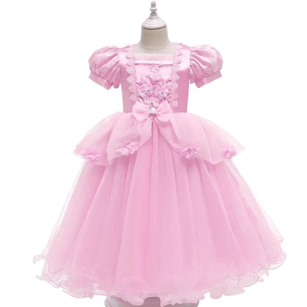 Girls Princess Ball Gown Dress Tulle Skirt Dress Up Halloween Costume