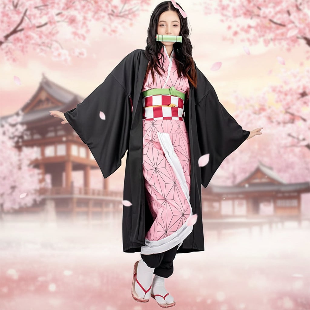 Anime Cosplay Costume Outfit Haori Jacket and Leg Wraps Character Dress Up Halloween