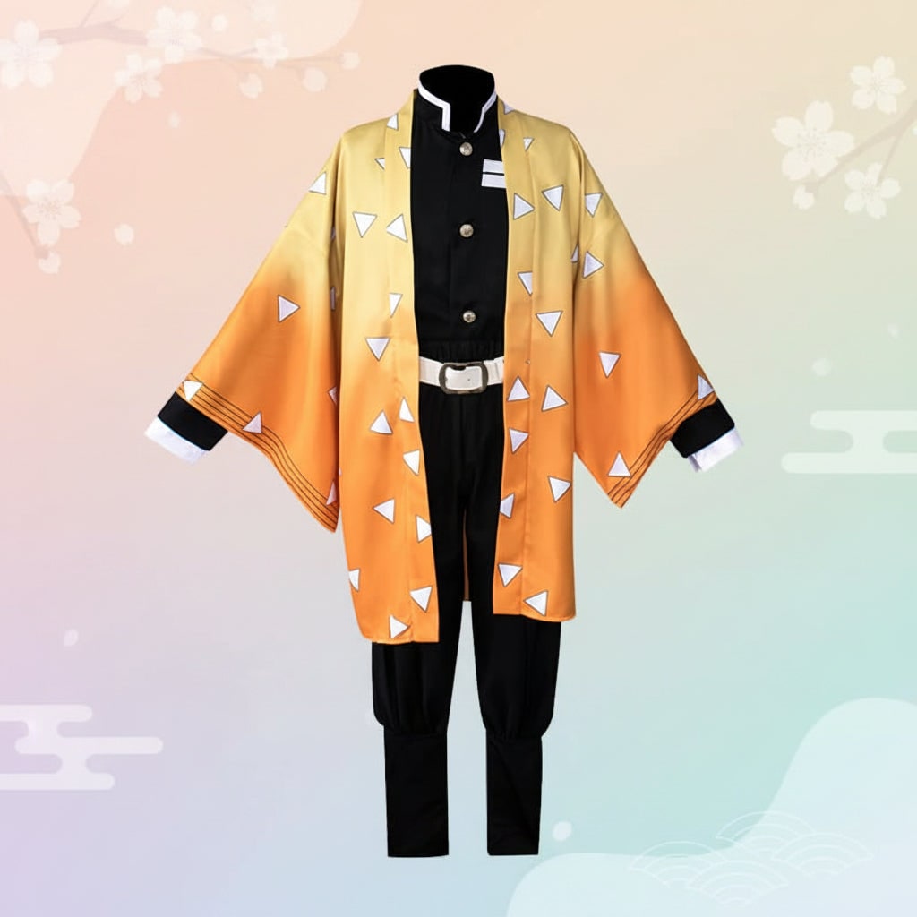 Anime Cosplay Costume Outfit Haori Jacket and Leg Wraps Character Dress Up Halloween
