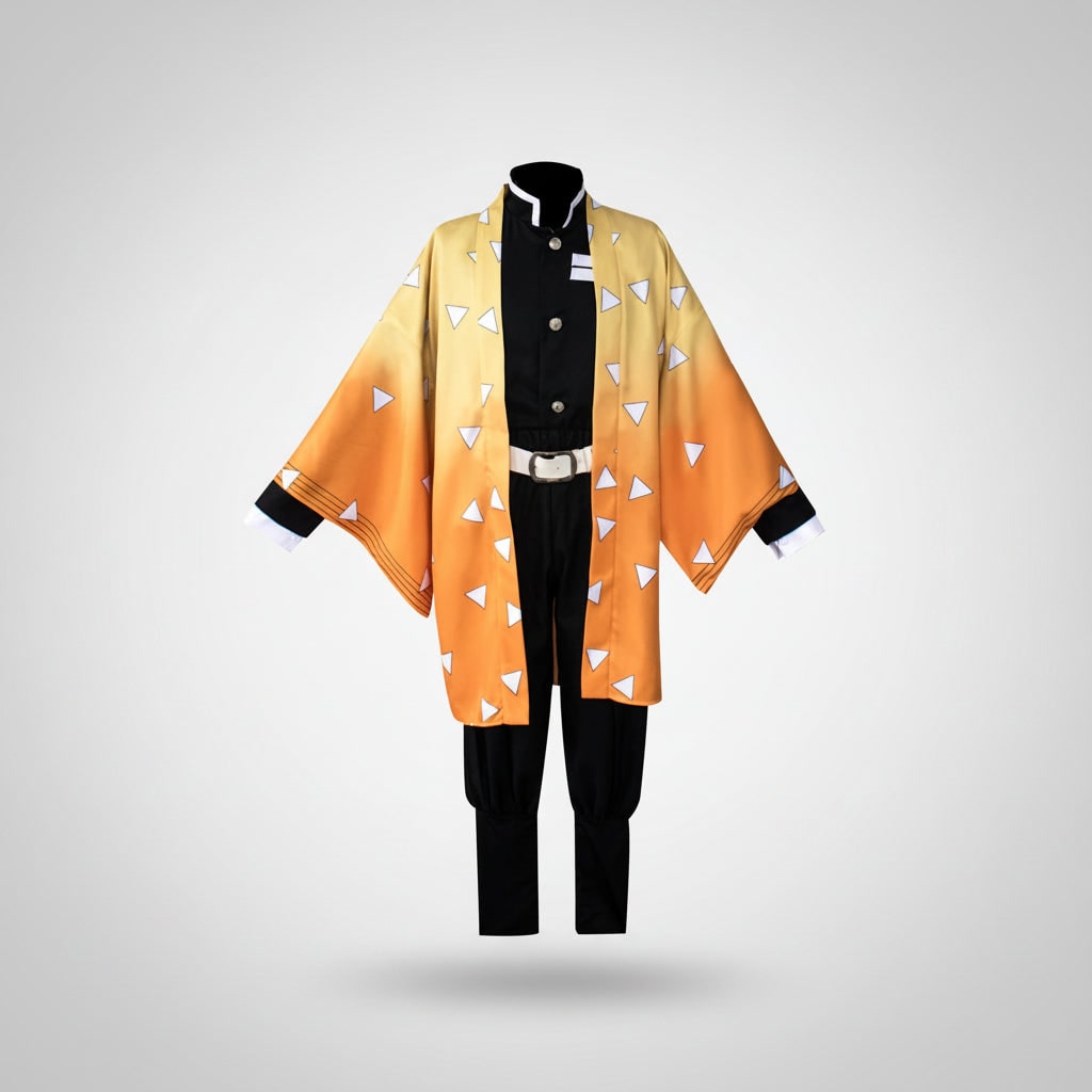Anime Cosplay Costume Outfit Set with LED Lights for Character Fans Halloween