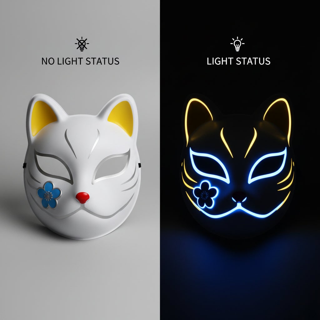 Anime Cosplay Costume Outfit Set with LED Lights for Character Fans Halloween