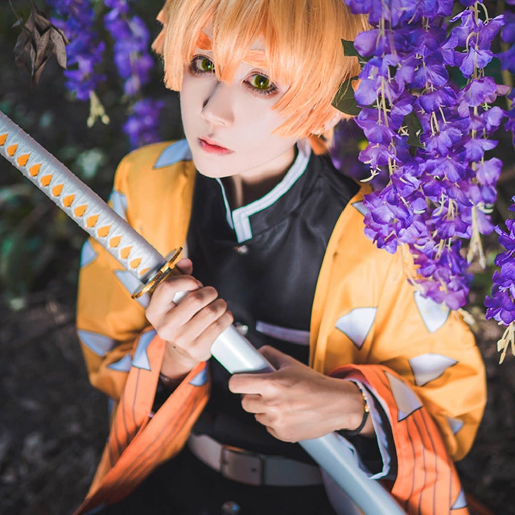 Anime Cosplay Costume Outfit Set with LED Lights for Character Fans Halloween