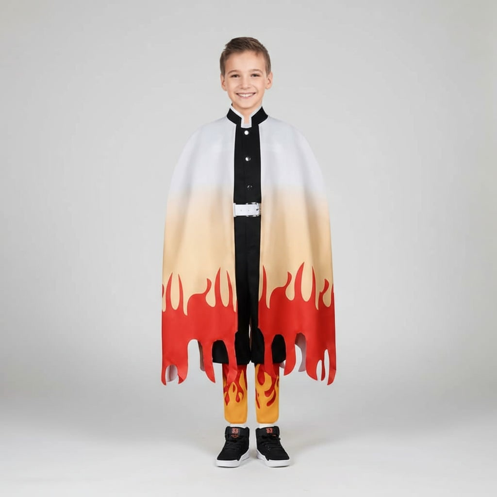 Anime Cosplay Costume Haori Jacket Checkered Pattern Halloween Outfit