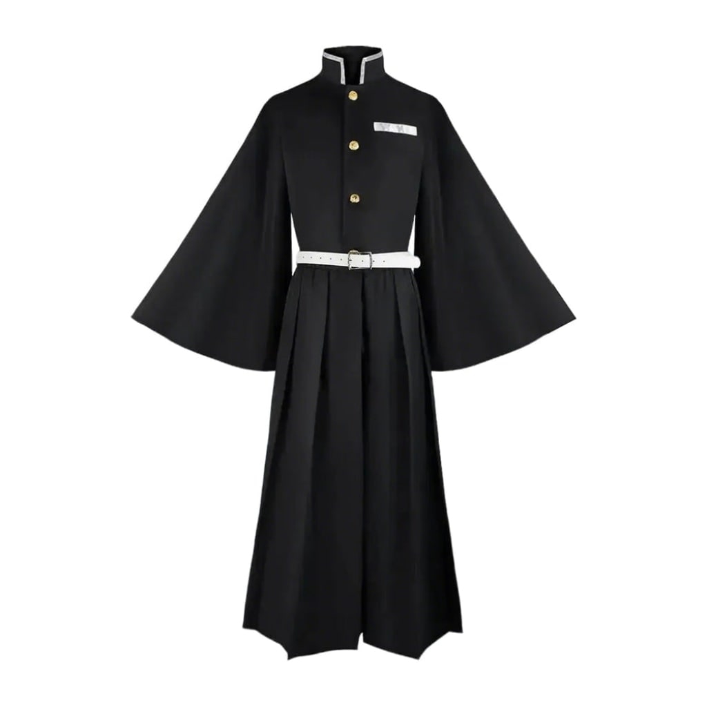 Anime Cosplay Costume High Collar Wide Sleeves Samurai Style Halloween Outfit