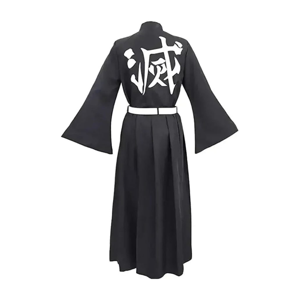 Anime Cosplay Costume High Collar Wide Sleeves Samurai Style Halloween Outfit