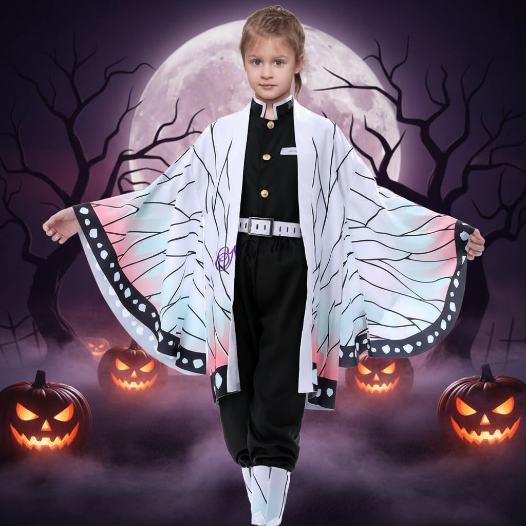 Anime Cosplay Costume Japanese Kimono Haori Set with Character Accessories Halloween