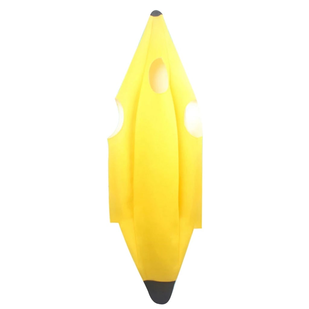 Banana Costume Suit with Face Cutout Slip On Design Halloween