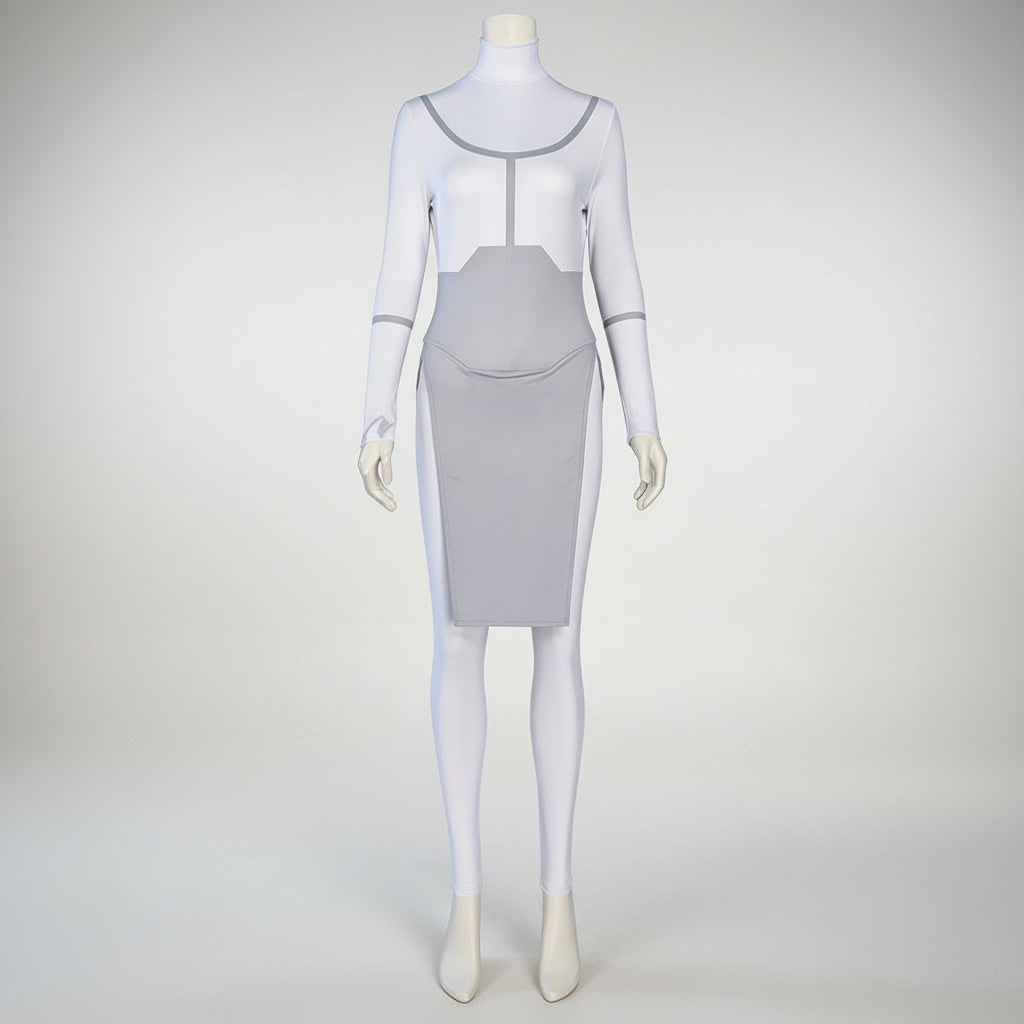 Cosplay Bodysuit Costume Mock Turtleneck and Tabard Anime Outfit Halloween