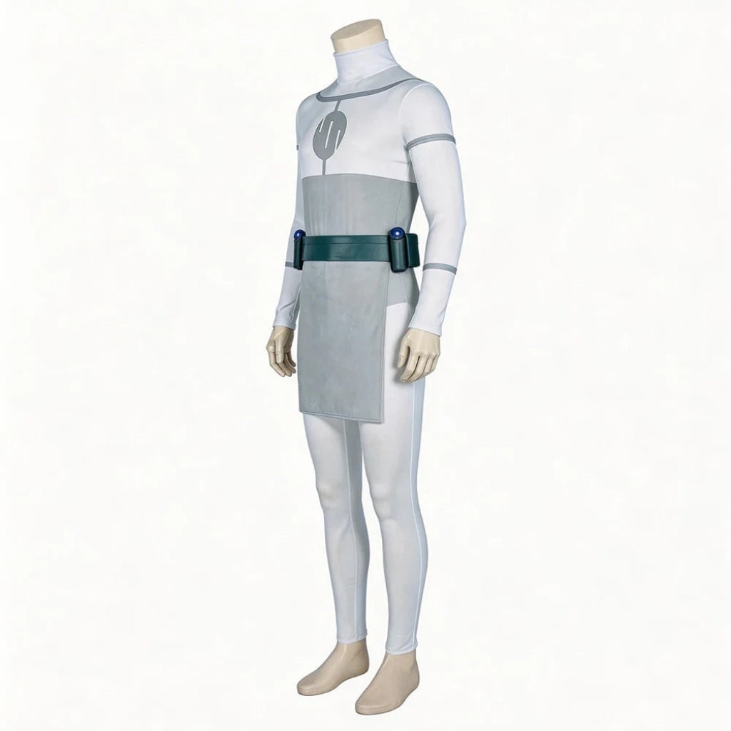 Cosplay Bodysuit Costume Mock Turtleneck and Tabard Anime Outfit Halloween