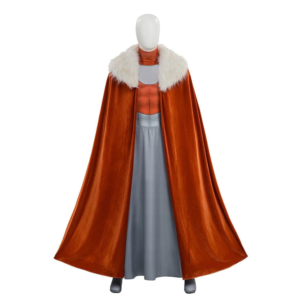 Cosplay Costume Set Sci Fi Armor Print Skirt and Cape Halloween