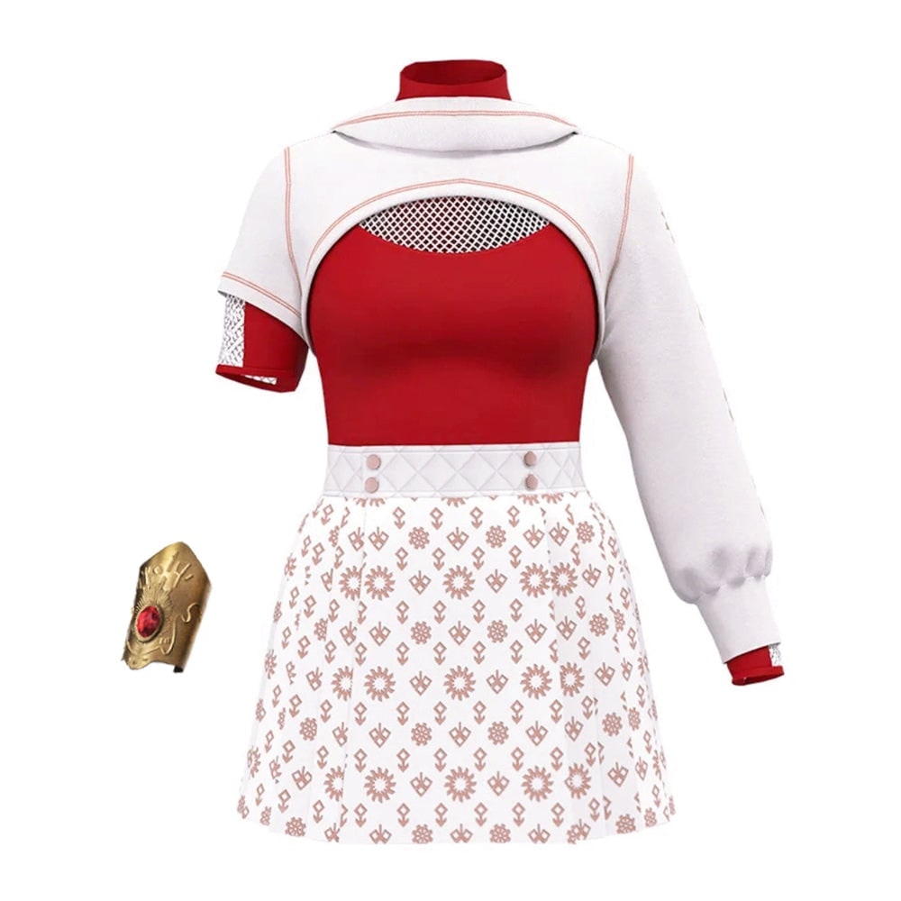 Cosplay Costume Hooded Shrug and Pleated Skirt Multi Piece Set Halloween