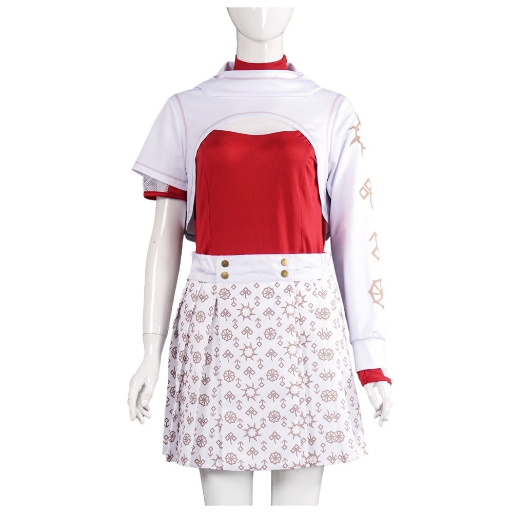 Cosplay Costume Hooded Shrug and Pleated Skirt Multi Piece Set Halloween