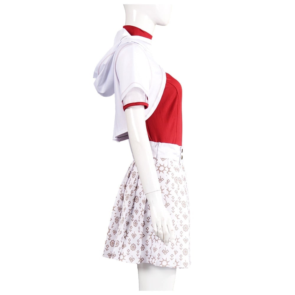 Cosplay Costume Hooded Shrug and Pleated Skirt Multi Piece Set Halloween
