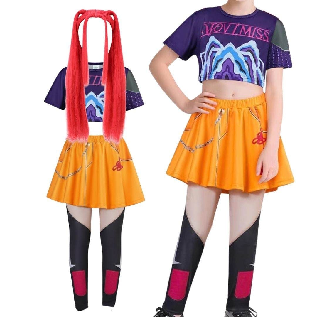 Hip Hop Dance Costume Crop Top Shorts and Joggers Halloween Performance Wear