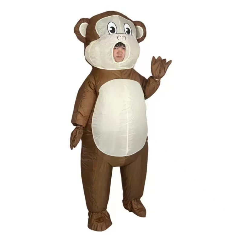 Inflatable Animal Costume Funny Full Body Outfit Clear Viewing Window Halloween