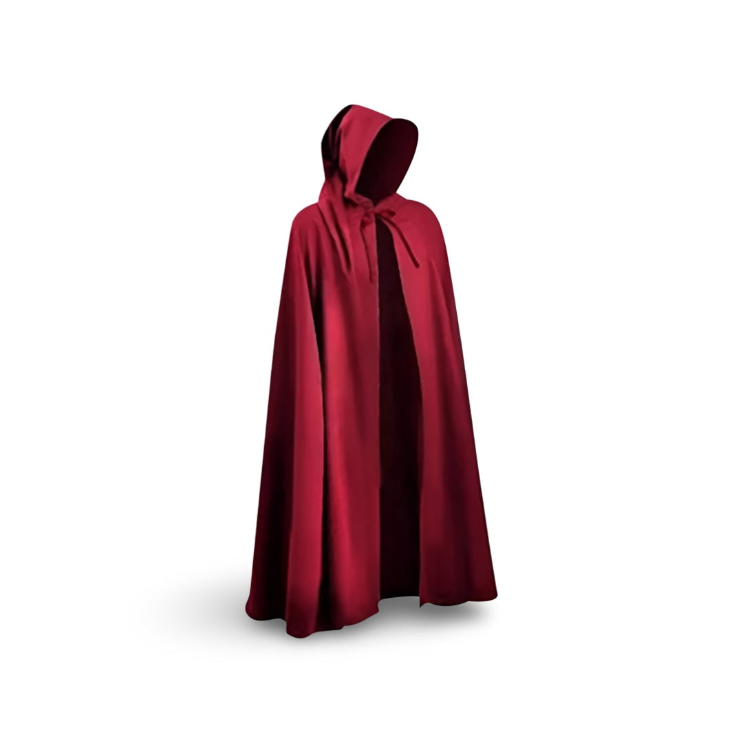 Medieval Knight Costume Tunic Hooded with Templar Cross Halloween Cosplay