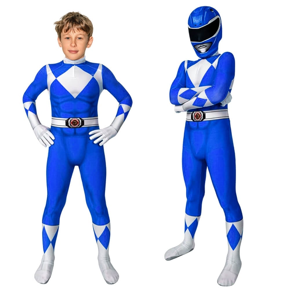 Superhero Park Ranger Costume Jumpsuit with Mask Halloween