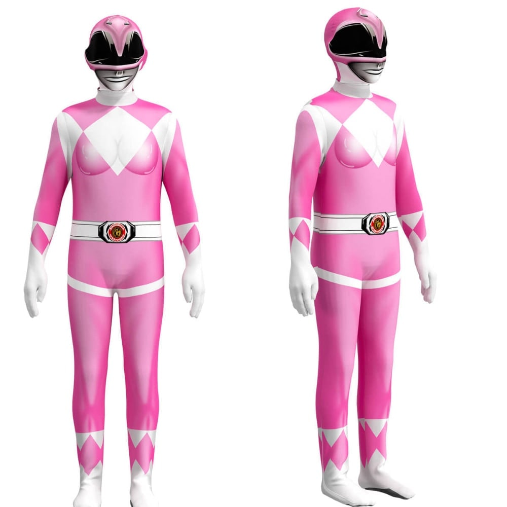 Superhero Park Ranger Costume Jumpsuit with Mask Halloween