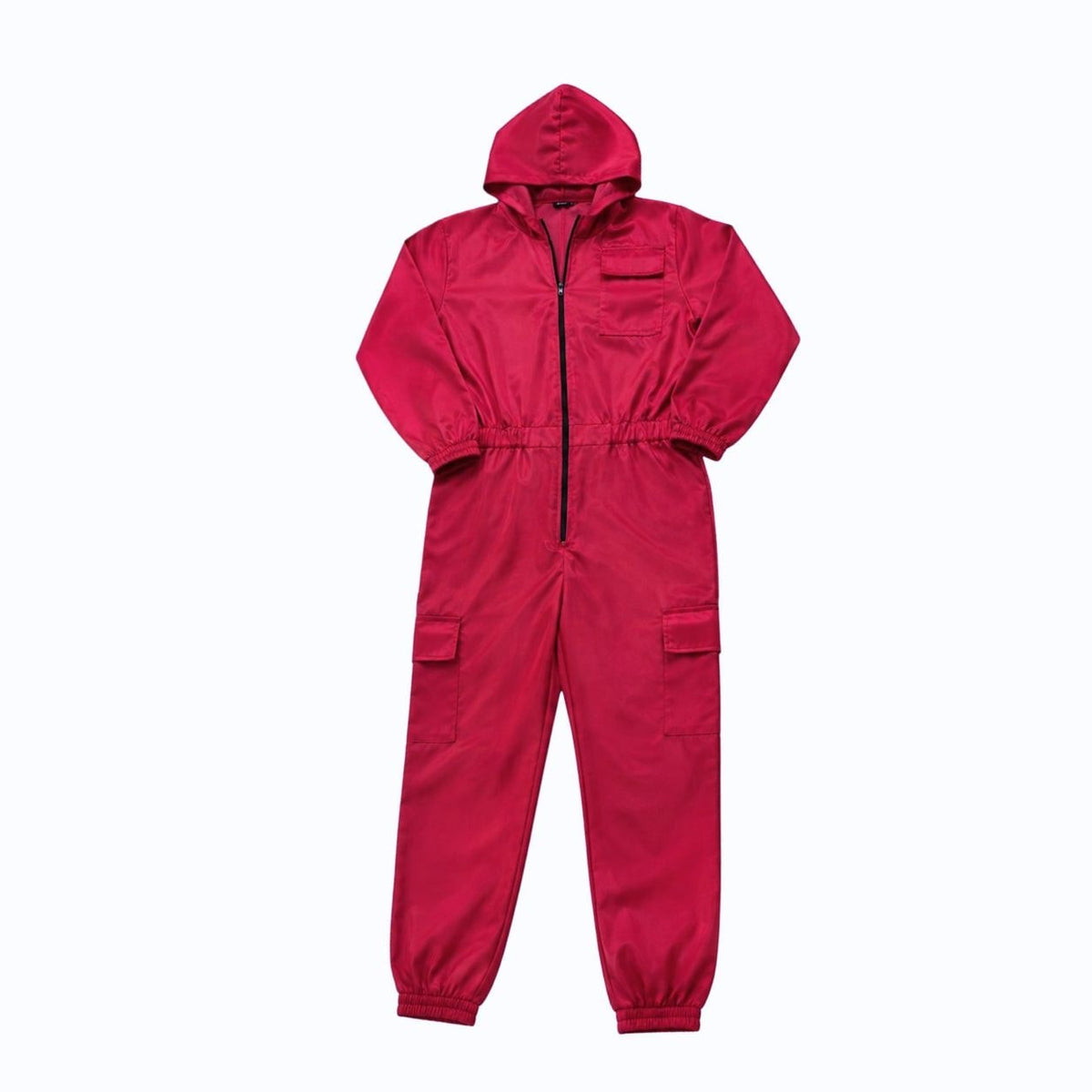 Halloween survival game Costume Jumpsuit Outfit with Hooded Design Guard Mask and Belt