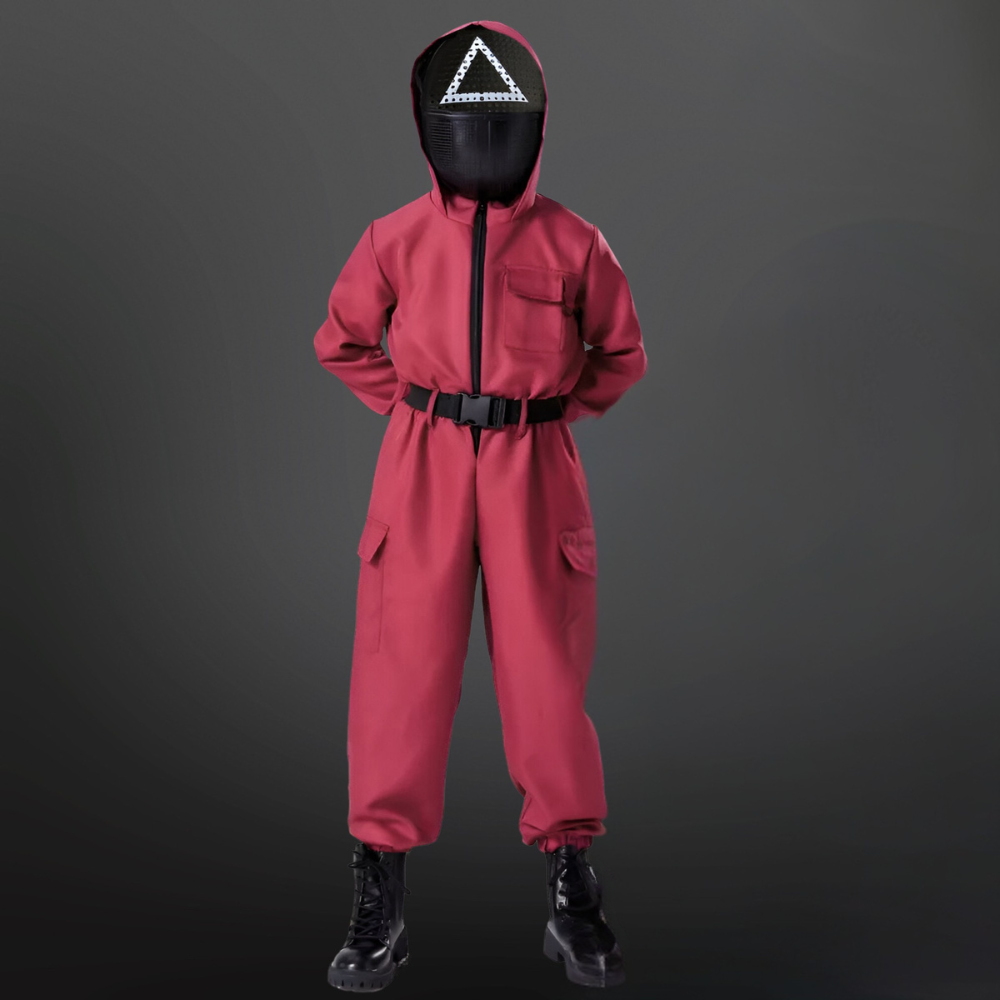 Halloween survival game Costume Suit with Mask and Toy Gun