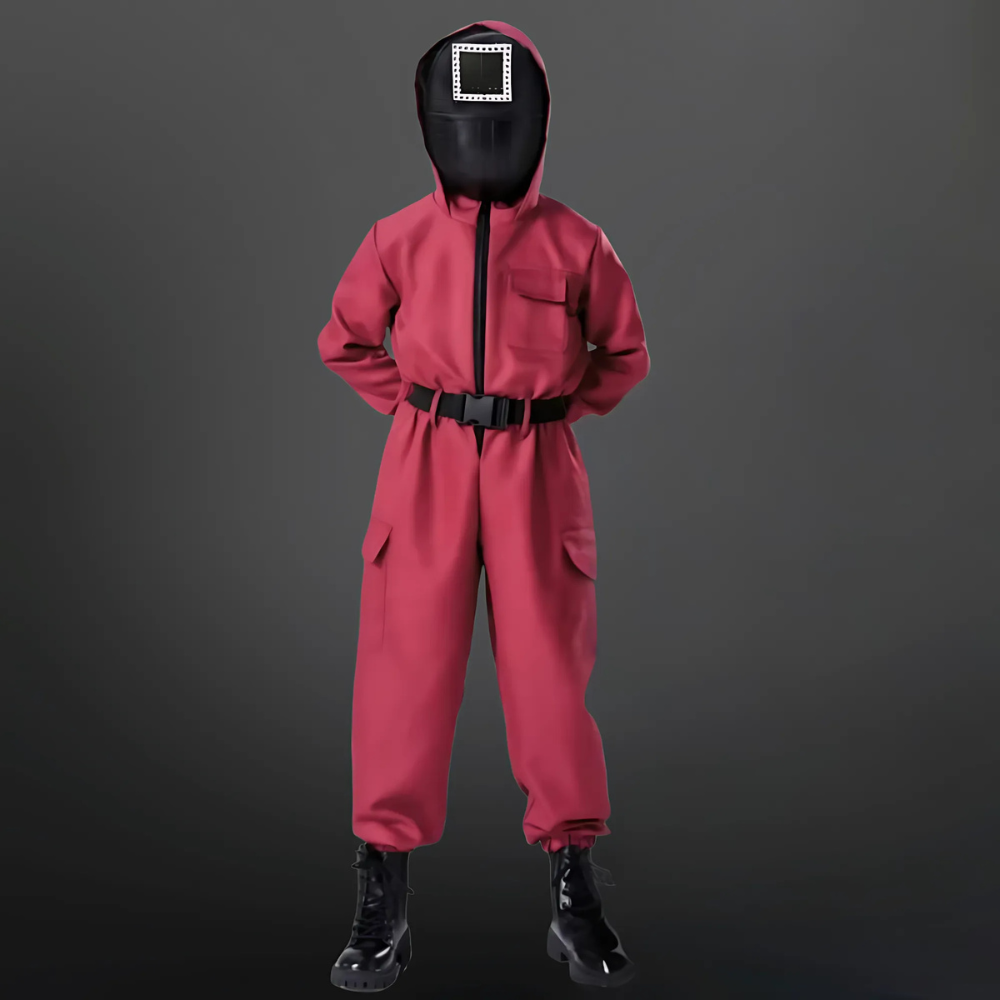 Halloween survival game Costume Suit with Mask and Toy Gun