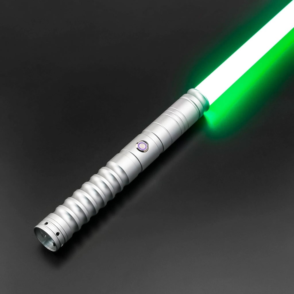 Toy Lightsaber Light Up Sword with RGB LED Blade and Metal Handle Halloween Cosplay