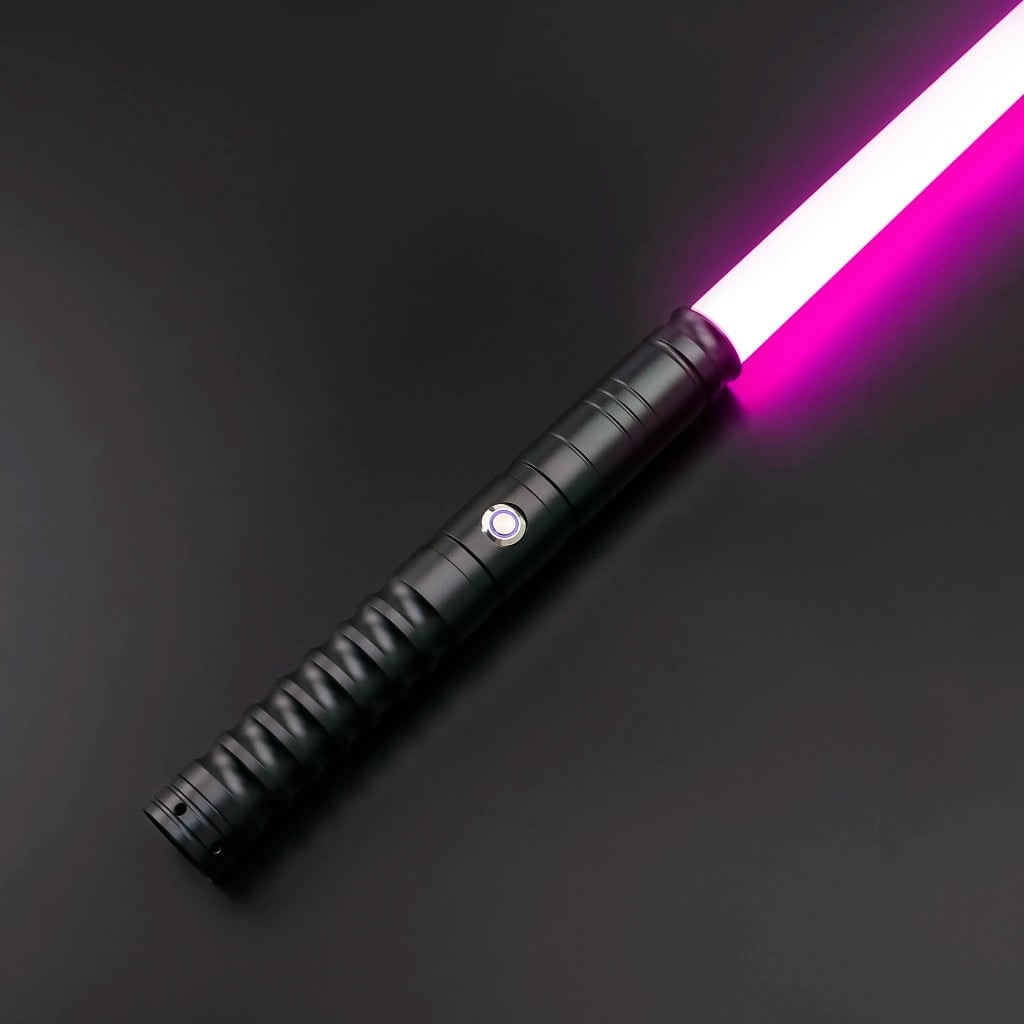 Toy Lightsaber Light Up Sword with RGB LED Blade and Metal Handle Halloween Cosplay