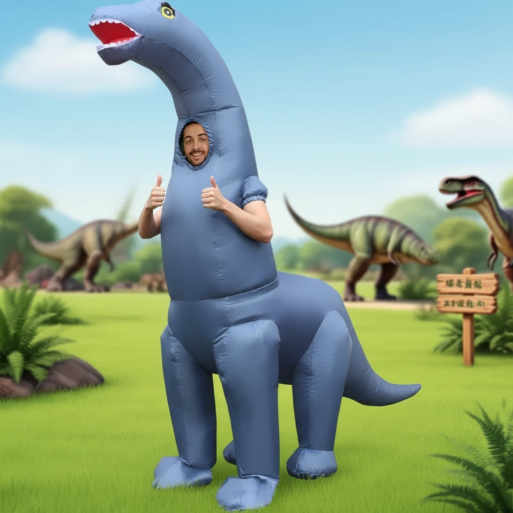 Inflatable Dinosaur Costume Suit for Halloween Party