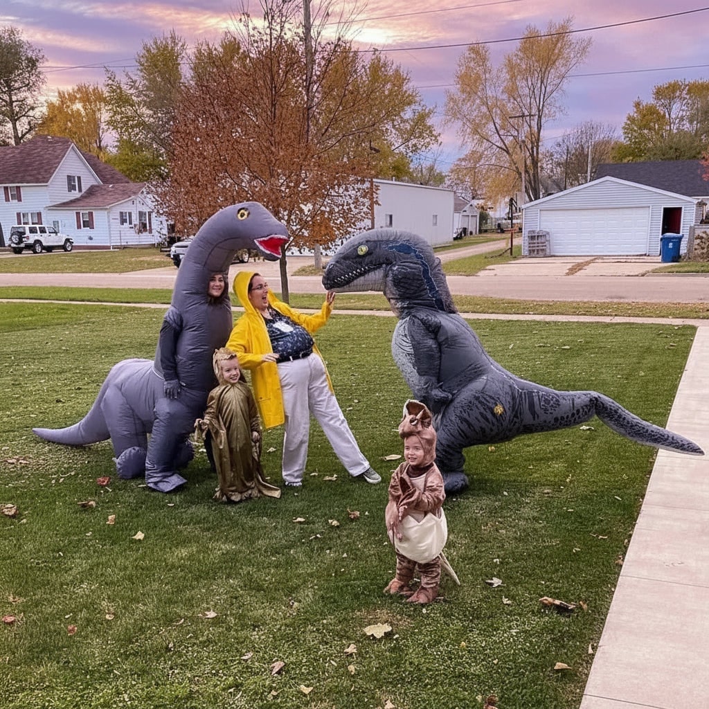 Inflatable Dinosaur Costume Suit for Halloween Party