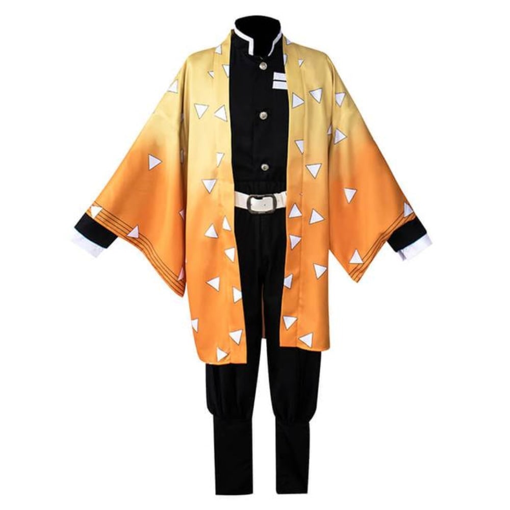 Kids Anime Cosplay Outfit Set Kimono Haori Jacket Wide Leg Wraps Halloween