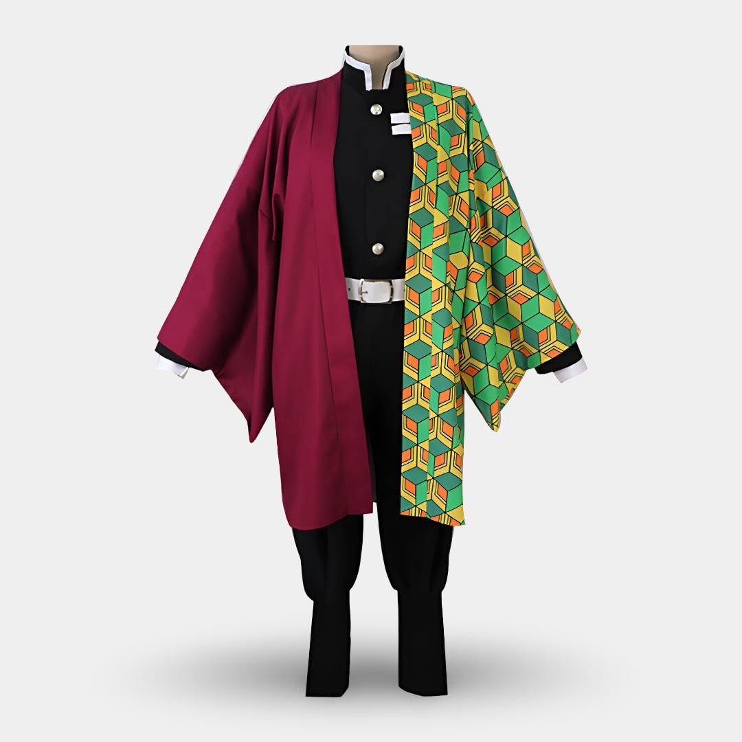Kids Anime Cosplay Costume Haori Jacket Character Outfit Halloween Party