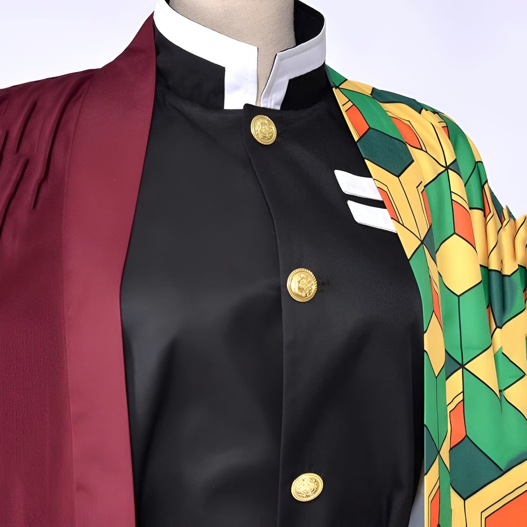 Kids Anime Cosplay Costume Haori Jacket Character Outfit Halloween Party